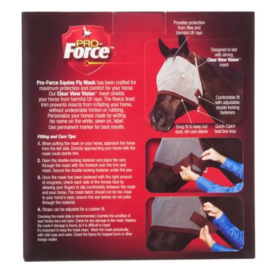 Image showing  Pro-Force Horse Fly Mask without Ears