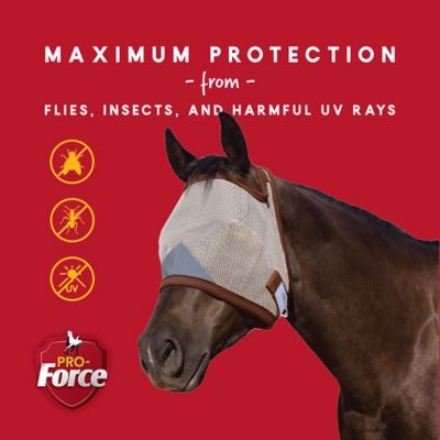 Image showing  Pro-Force Horse Fly Mask without Ears