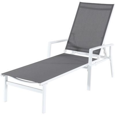 Mod Furniture Harper Sling Chaise, White/Gray