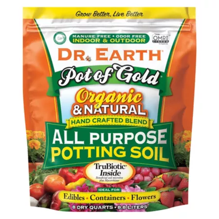 Dr Earth 8 qt Pot of Gold All-Purpose Potting Soil 11 sq ft. Potting Soil