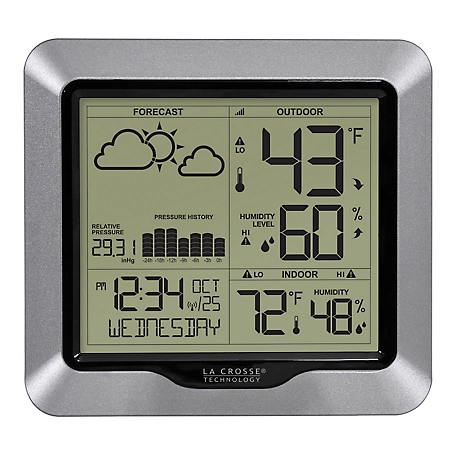 La Crosse Technology Weather Station with Forecast Atomic Time, Wireless