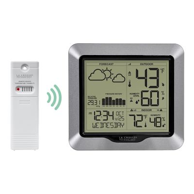 Image showing 6 th La Crosse Technology Weather Station with Forecast Atomic Time, Wireless