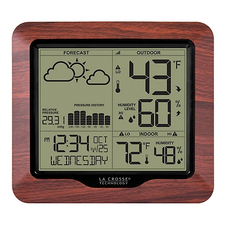 La Crosse Technology Weather Forecasting Station with Atomic Time, Wireless