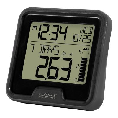 Image showing  Digital Rain Gauge with Indoor Temperature