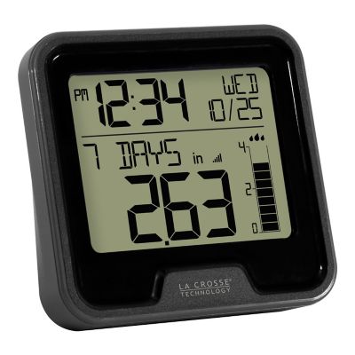 Image showing  Digital Rain Gauge with Indoor Temperature