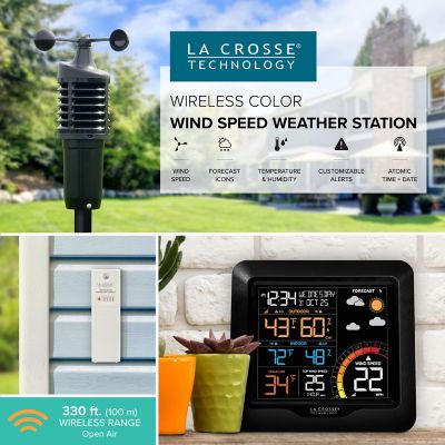Image showing 9 th La Crosse Technology Wind Speed Weather Station with Color Display