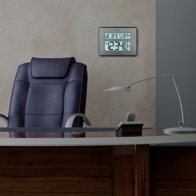 Image showing 5 th La Crosse Technology Digital Atomic Wall Clock with White Backlight, 9.84 in.