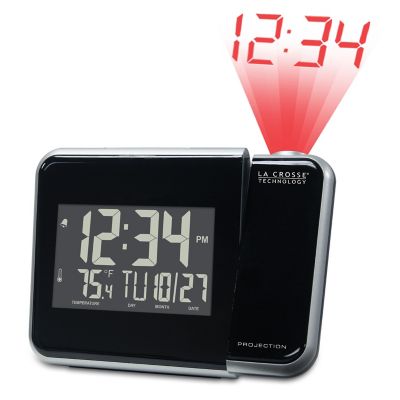 Image showing  Projection Alarm Clock with Indoor Temp and Humidity