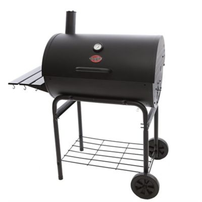 Image showing  Deluxe Barrel Charcoal Grill, 850 sq. in., Black