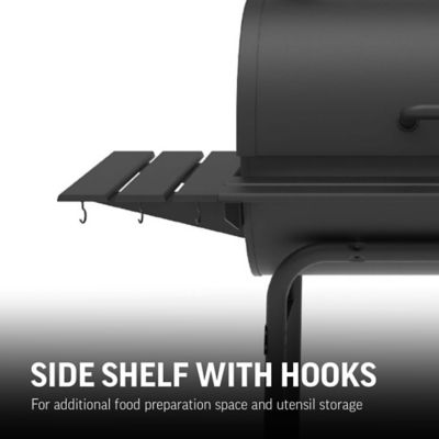 Image showing  Deluxe Barrel Charcoal Grill, 850 sq. in., Black