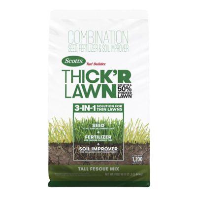 Scotts 12 lb. Turf Builder Thick'R Lawn Tall Fescue Grass Seed Mix