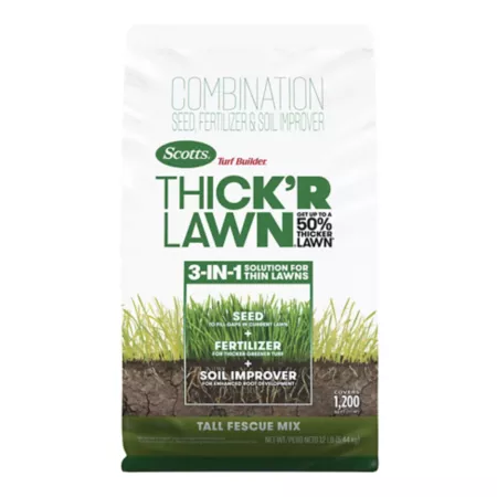 Scotts Tall Fescue Lawn Grass Seed Mix 12 lb 1 200 sq ft Turf Builder Thick'R Grass Seed