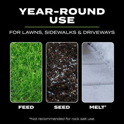 Image showing  1,500 sq. ft. Capacity Whirl Hand-Powered Spreader for Grass Seed, Fertilizer, Salt and Ice Melt