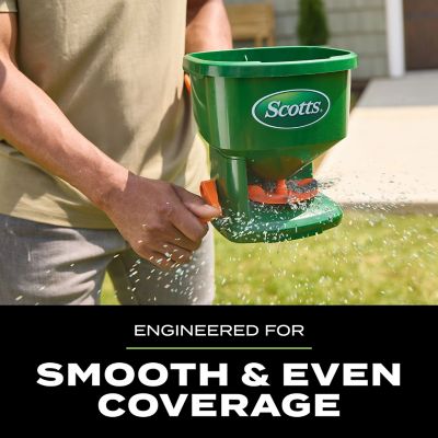 Image showing  1,500 sq. ft. Capacity Whirl Hand-Powered Spreader for Grass Seed, Fertilizer, Salt and Ice Melt