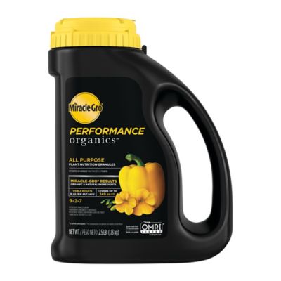 Miracle-Gro 2.5 lb. 240 sq. ft. Performance Organics All-Purpose Plant Nutrition Granules