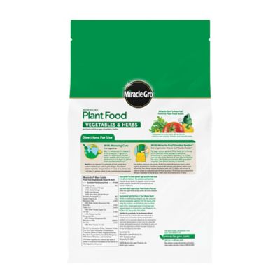 Image showing 5 th Miracle-Gro 2 lb. 800 sq. ft. Water Soluble Plant Food Vegetables and Herbs