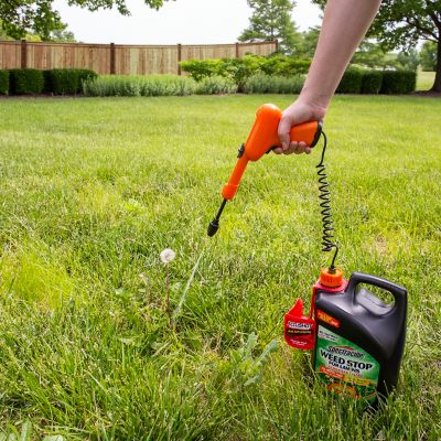 Image showing 9 th Spectracide 1.3 gal. Weed Stop for Lawns Plus Crabgrass Killer with 1.3G AccuShot Sprayer