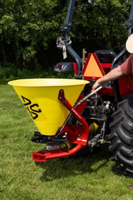 Image showing  500 lb. Capacity 3-Point Poly Fertilizer Spreader, Yellow