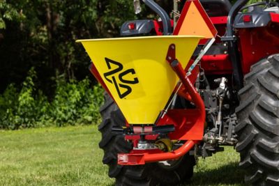 Image showing  500 lb. Capacity 3-Point Poly Fertilizer Spreader, Yellow