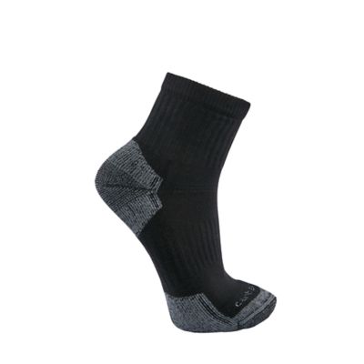 Carhartt Men's All-Season Cotton Quarter Work Socks, 3-Pack The leg portion is a very good length