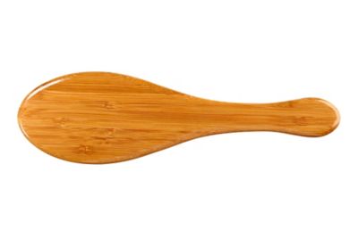 Image showing  Style & Detangle 100% Premium Alloy Pin Pet Grooming Brush with Pure Bamboo Handle, Medium Paddle, Oak Wood Finish