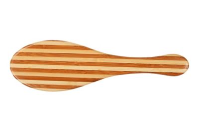Image showing  Style & Detangle 100% Premium Alloy Pin Pet Grooming Brush with Pure Bamboo Handle, Medium Paddle