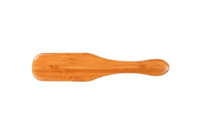 Image showing  Style & Detangle Pet Brush, 100% Premium Alloy Pin, Pure Bamboo Handle, Medium, Paddle Oak Wood Finish, A11 - DB
