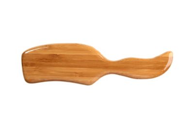 Image showing  Style & Detangle 100% Premium Alloy Pin Pet Grooming Brush with Pure Bamboo Handle, Semi S-Style, Oak Wood Finish