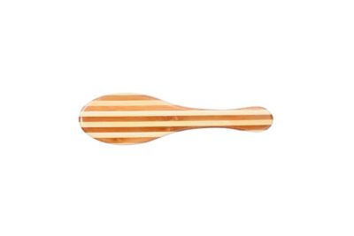 Image showing  The Hybrid Groomer Shine & Condition Pet Brush, Natural Bristle, Alloy Pin Pure Bamboo Handle, Striped Finish, A13 - SB