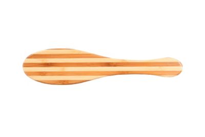 Image showing  Shine & Condition Pet Brush, 100% Premium Natural Bristle, SOFT Pure Bamboo Handle, Striped Finish, A15 - SB
