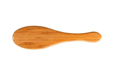 Image showing  Ultra-Flex Style & Detangle Pet Brush, Ultra-Flex Nylon Bristle, Pure Bamboo Handle, Full Oval, Oak Wood Finish, A24 - DB