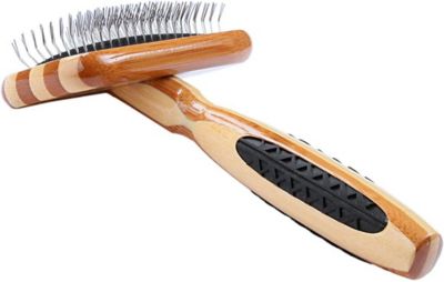 Bass The Rake Alloy Pin Slicker Striped Brush