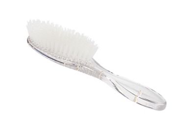 Bass Mane & Tail Firm-Flex Nylon Bristle High-Polish Horse Brush with Acrylic Handle, Full Oval