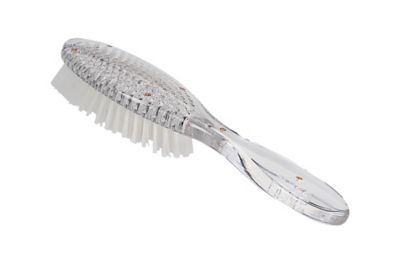 Image showing  Mane & Tail Firm-Flex Nylon Bristle High-Polish Horse Brush with Acrylic Handle, Full Oval