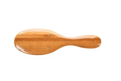 Image showing  Shine & Condition 100% Natural Bristle/Nylon Pin Pet Grooming Brush with Pure Bamboo Handle, Medium Oval