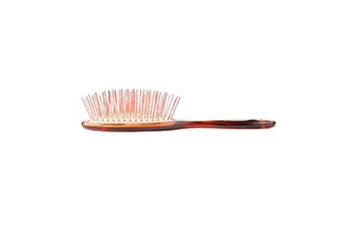 Image showing  Style & Detangle Pet Brush, 100% Premium Alloy Pin, High Polish Acrylic Handle, Small, Oval, Tortoise Finish, 57 - TSL