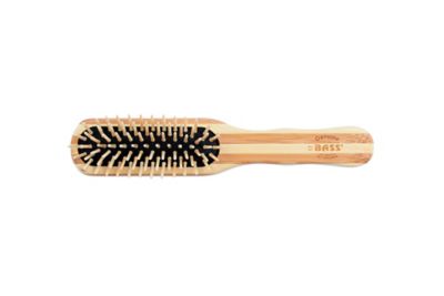 Image showing  The Green Brush Style & Detangle Pet Brush, 100% Premium Bamboo Pin, Pure Bamboo Handle, Medium, Paddle Striped Finish, 17P