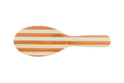 Image showing  The Green Brush Style & Detangle Pet Brush, 100% Premium Bamboo Pin, Pure Bamboo Handle, Large, Oval, Striped Finish, 20P