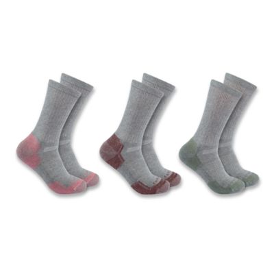 Image showing  Midweight Cotton Blend Crew Sock 3 pk., SC2823WBLK-M