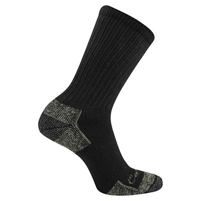 Carhartt Midweight Cotton Blend Crew Sock 3 pk., SC2823WBLK-M