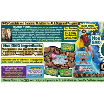 Image showing 8 th Gentle Giants All Life Stages Dog and Puppy Natural Non-GMO Chicken Recipe Dry Dog Food