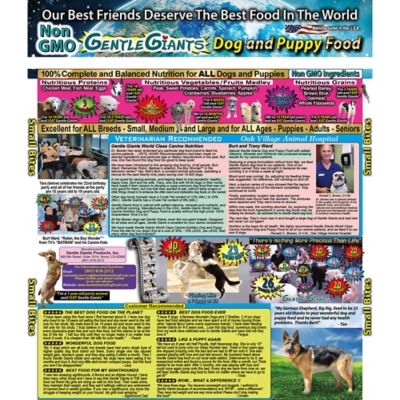 Image showing 6 th Gentle Giants All Life Stages Dog and Puppy Natural Non-GMO Chicken Recipe Dry Dog Food