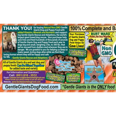 Image showing 8 th Gentle Giants All Life Stages Natural NON-GMO Grain-Free Salmon Recipe Dry Dog Food, 18 lb. Bag