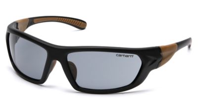 Carhartt Carbondale Safety Glasses, Black/Gray
