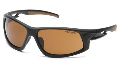 Carhartt Ironside Safety Glasses, Anti-Fog, Black/Bronze