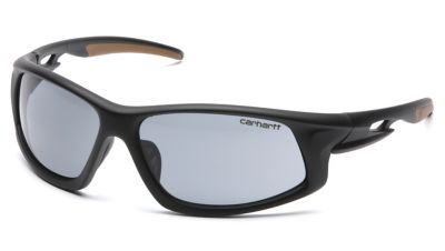 Carhartt Ironside Safety Glasses, Anti-Fog, Black/Gray