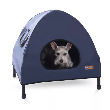 K&H Pet Products Pet Kennel Small Navy 17 in x 22 in x 22 in. Covered Dog Beds