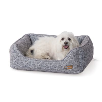 K&H Pet Products 40W Thermo-Water Medium Bolster Dog Bed, Gray, 20 in. x 26 My Yorkie loves his new bed!
