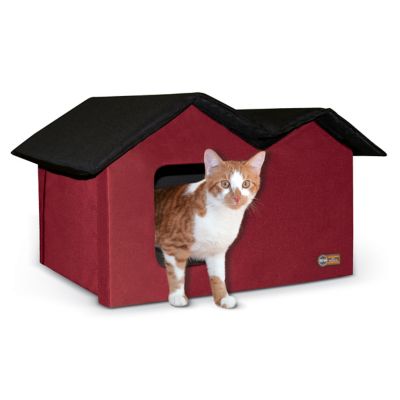 K&H Pet Products Outdoor Unheated Extra-Wide Barn Cat House Good extra large cat house