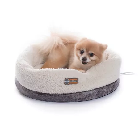 K&H Pet Products Thermo-Snuggle Cup Bomber Cat Bed Heated Beds & Pads